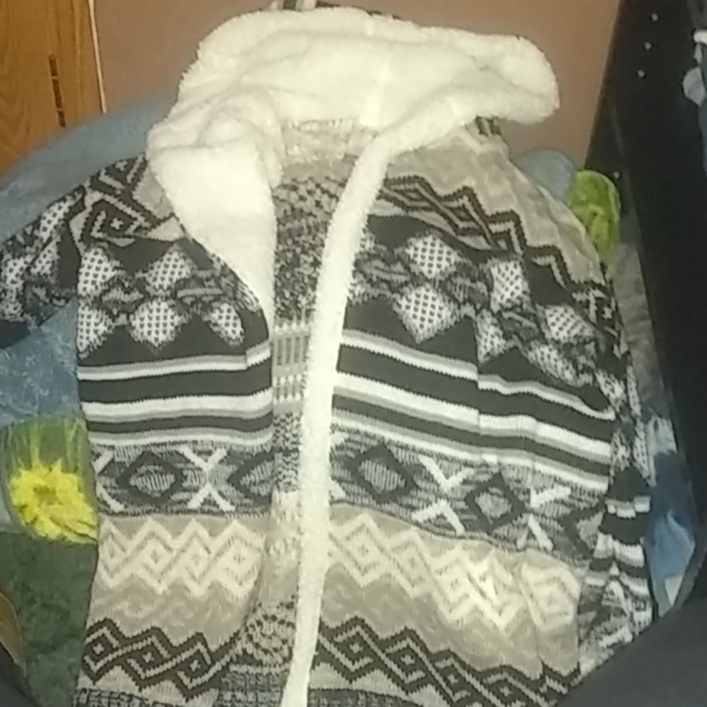 Sweater over coat